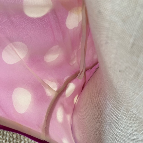 JACK MULQUEEN 100% Silk Violet Polkadot Dress Size 10 - Picture 3 of 9